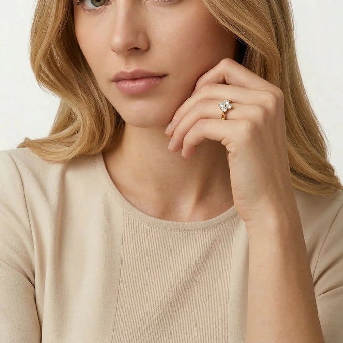 Diamond Petal Ring Christine