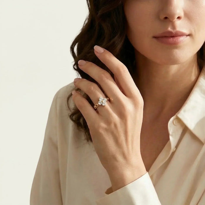 Diamond Petal Ring Christine