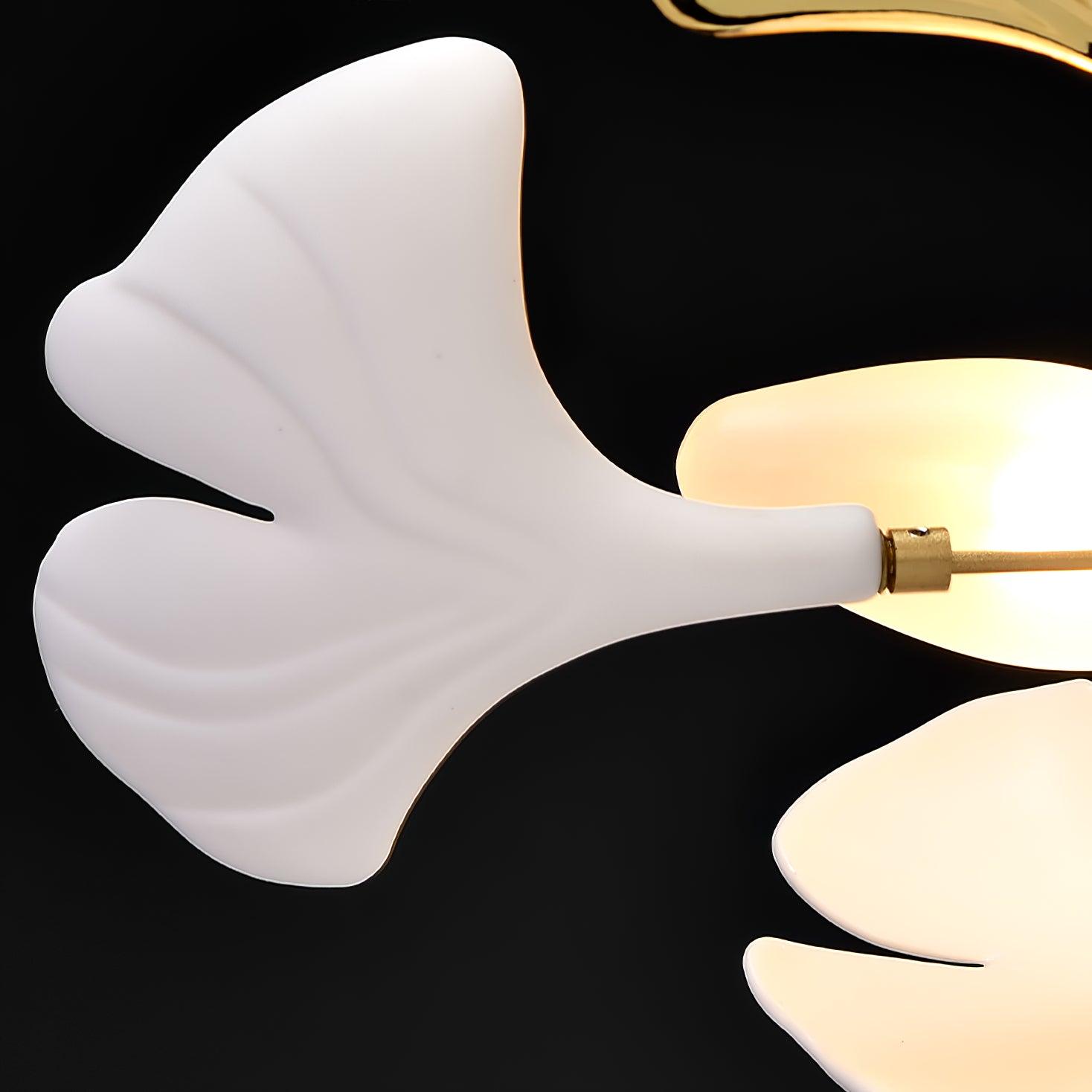 Contemporary Chandelier in Gingko Style