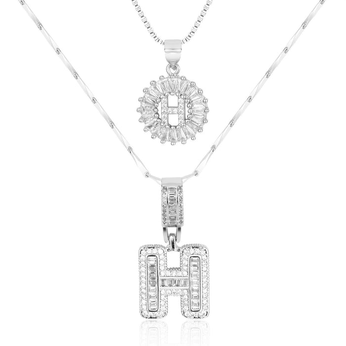 Olivia 14k Diamond Letter Initial Necklaces