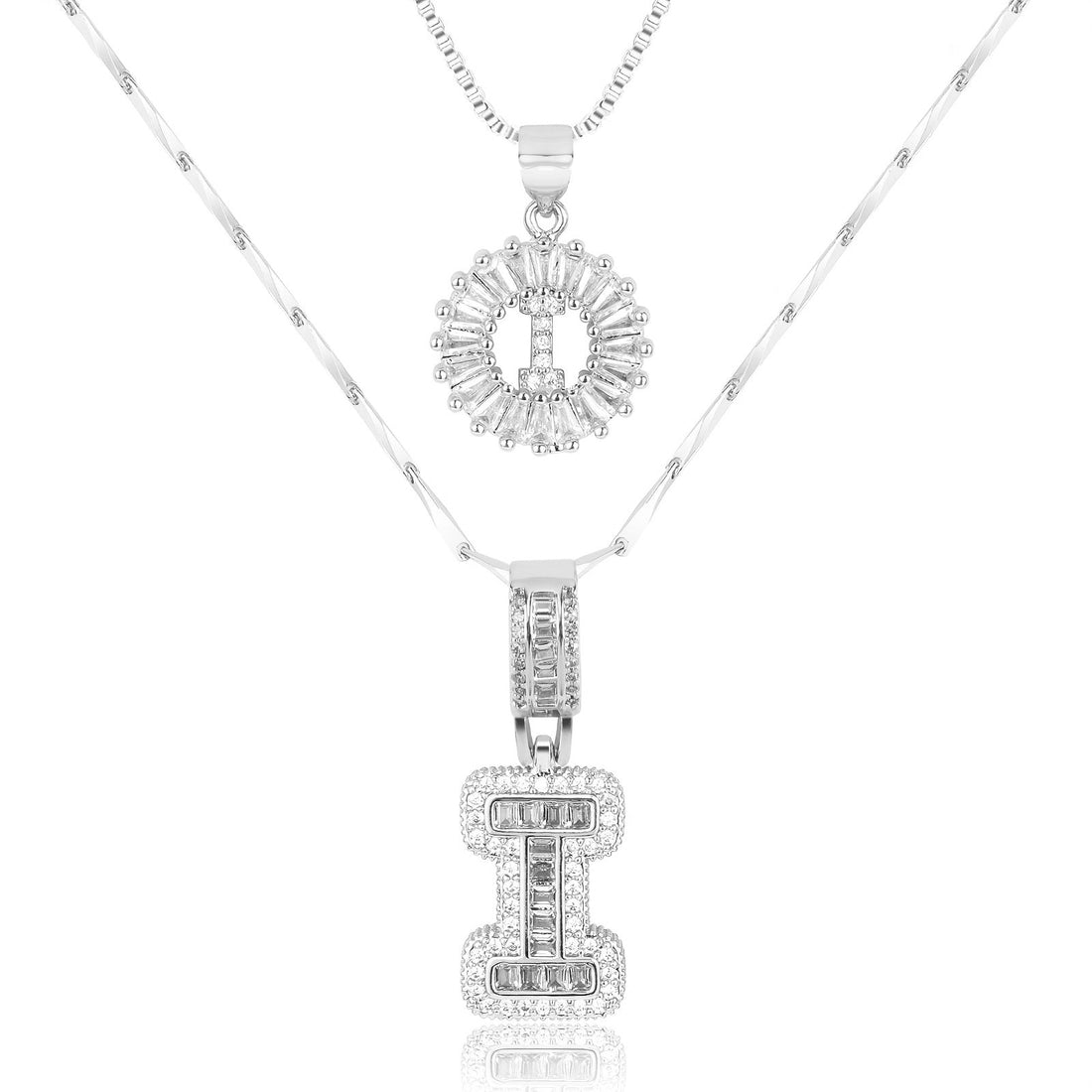 Olivia 14k Diamond Letter Initial Necklaces