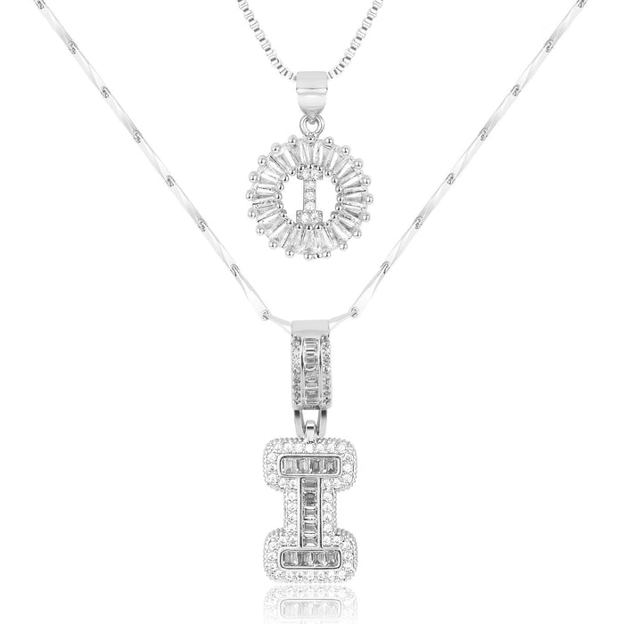 Olivia 14k Diamond Letter Initial Necklaces