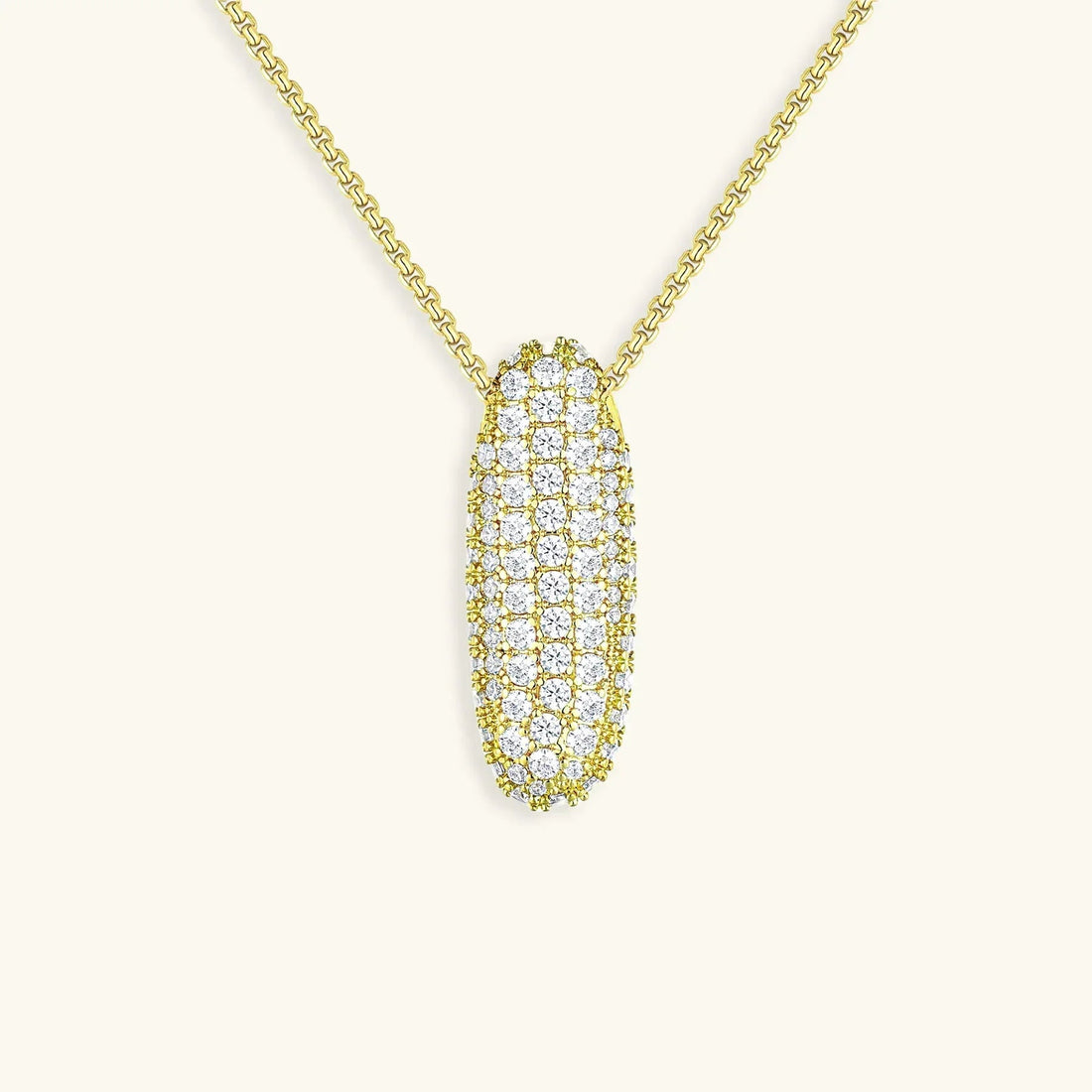 Initial Diamond Necklace with Bubble Design