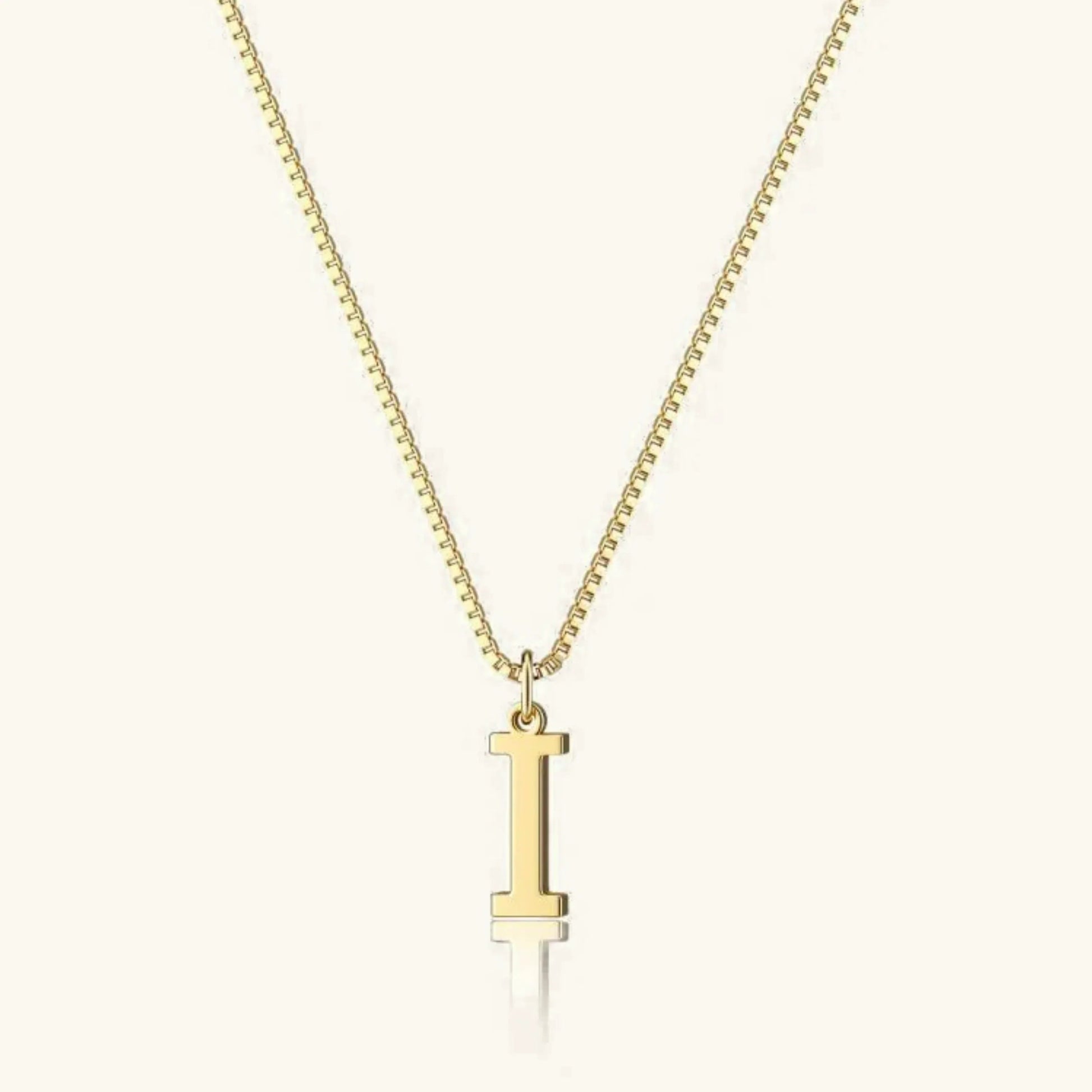 Gold Letter Initial Necklace