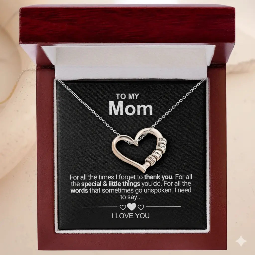 To My Mom - The Heart of the Family Necklace