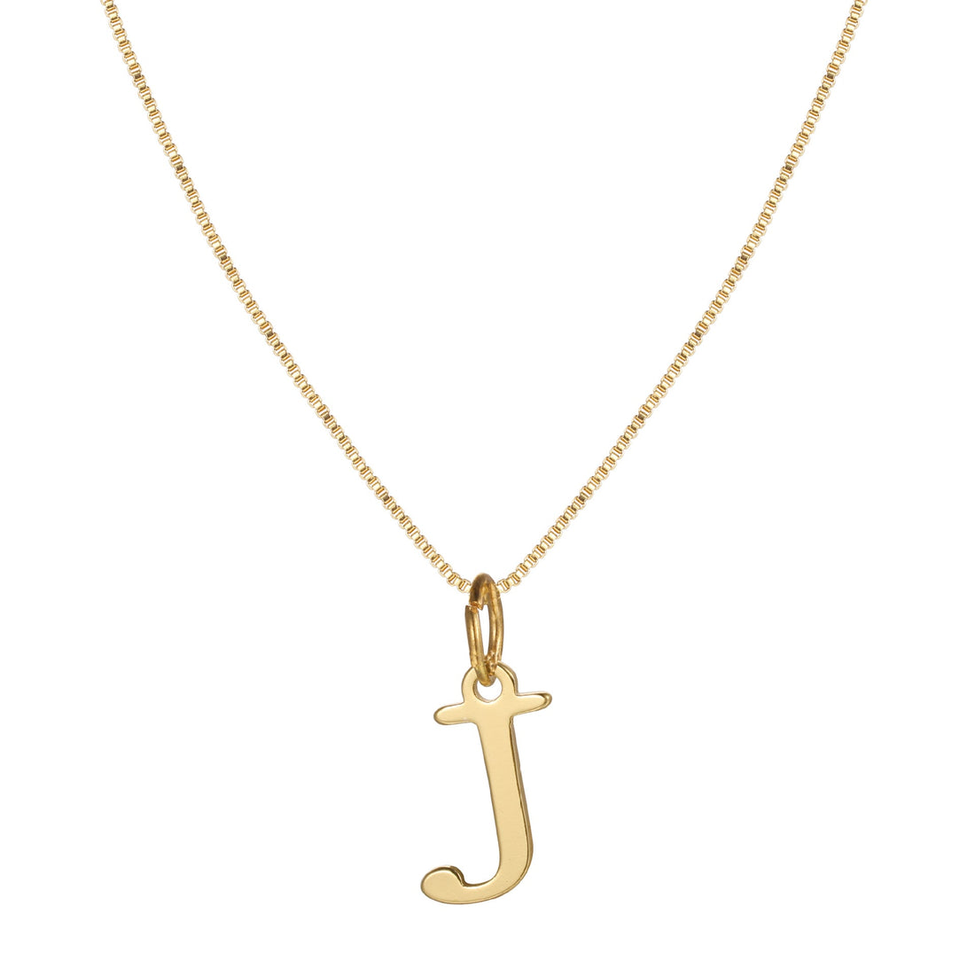 Charlene 14k Minimal Serif Initial Necklace