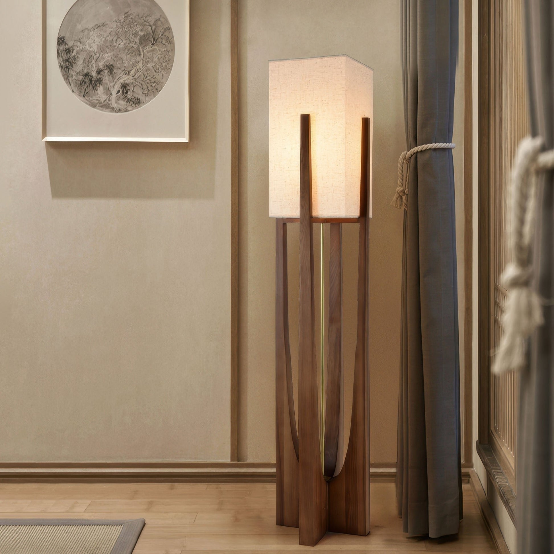Modern Japanese Style Wabi Sabi Floor Lamp