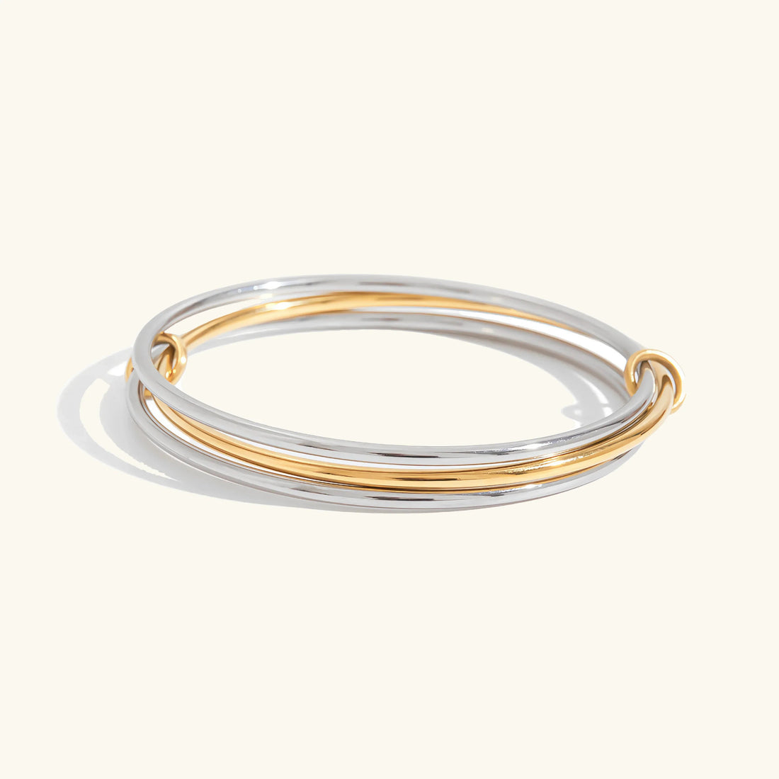 Two Tone Stacked Bracelet