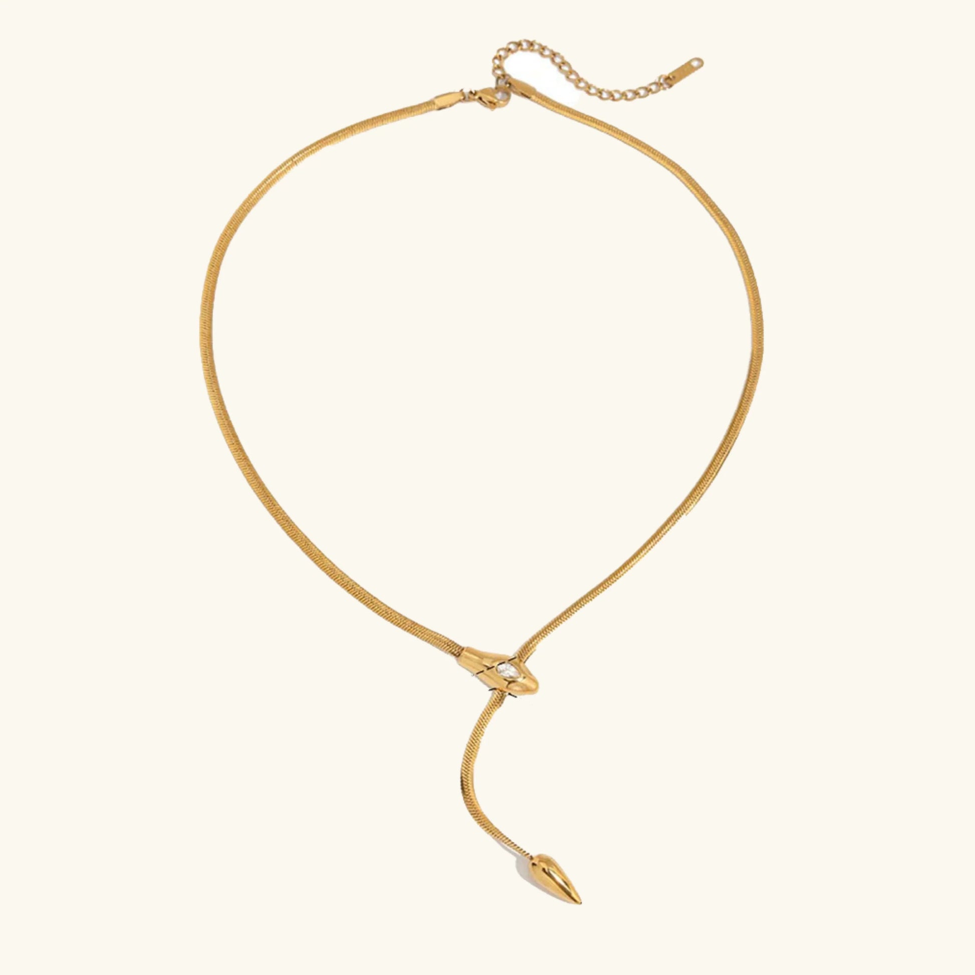Gold Serpentine Pendant