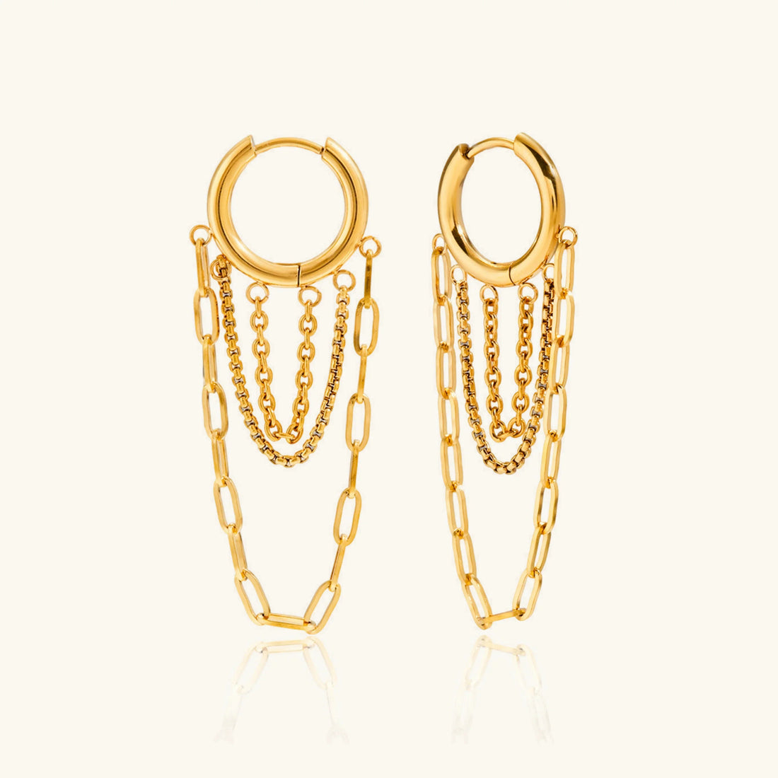Alea Link Chain Hoops