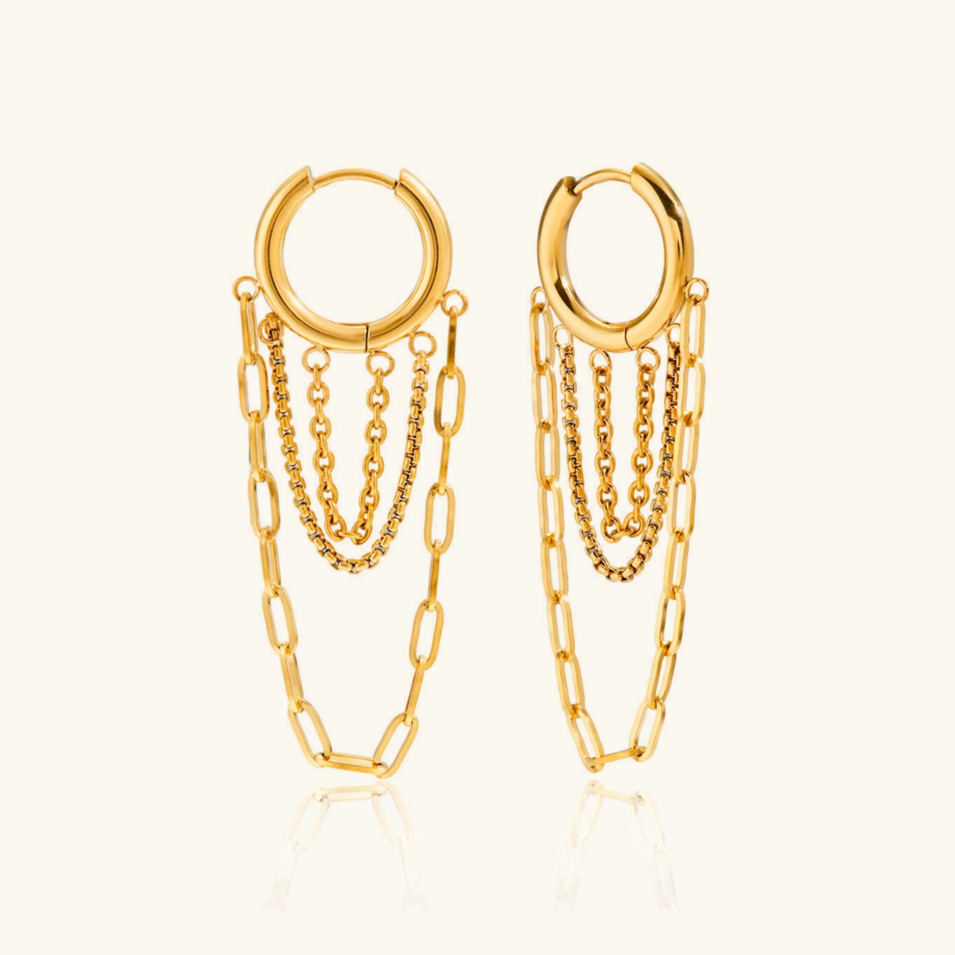 Alea Link Chain Hoops
