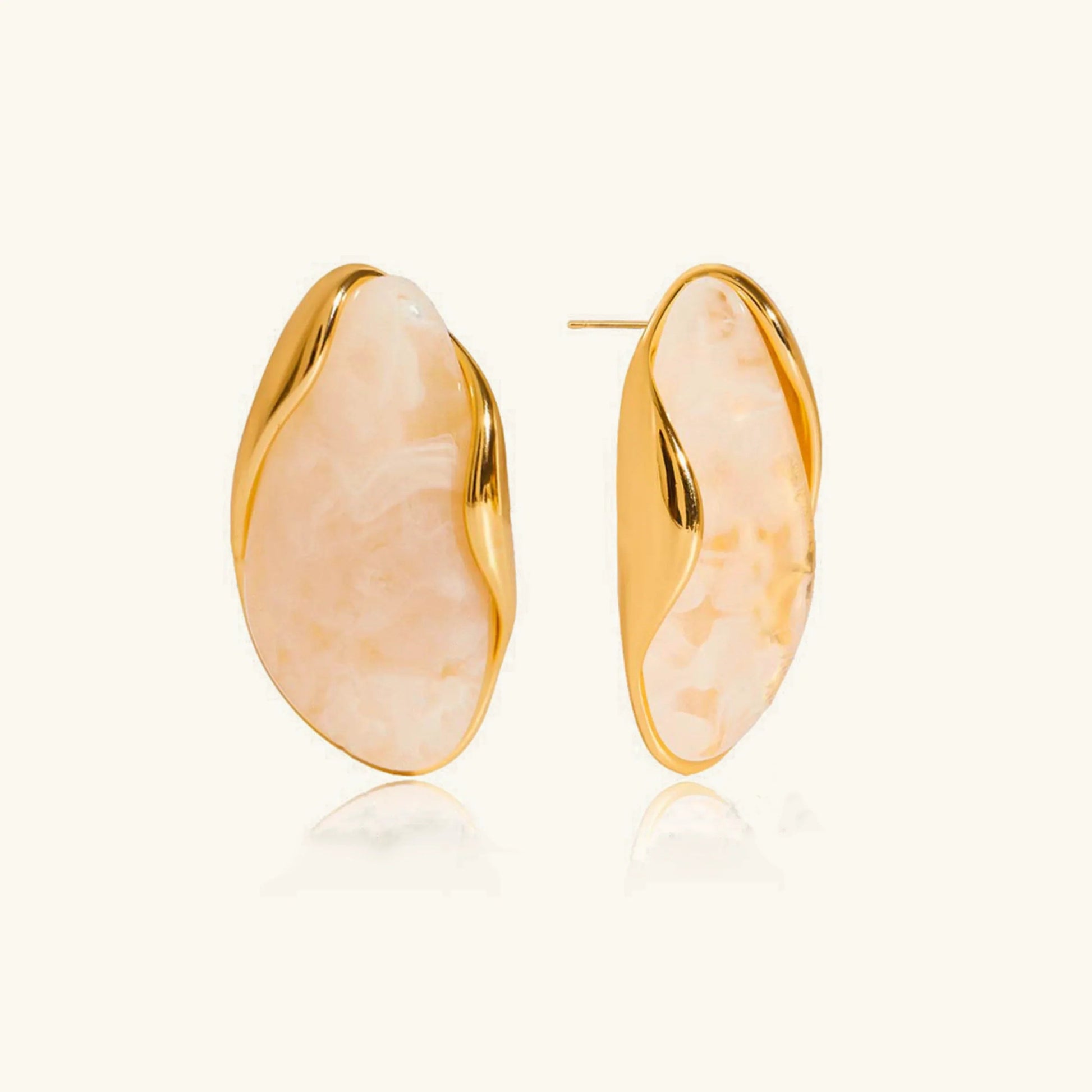 Polished Gemstone Earrings