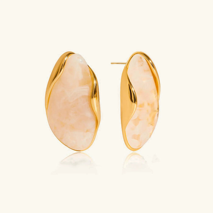 Polished Gemstone Earrings
