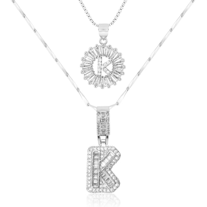 Olivia 14k Diamond Letter Initial Necklaces