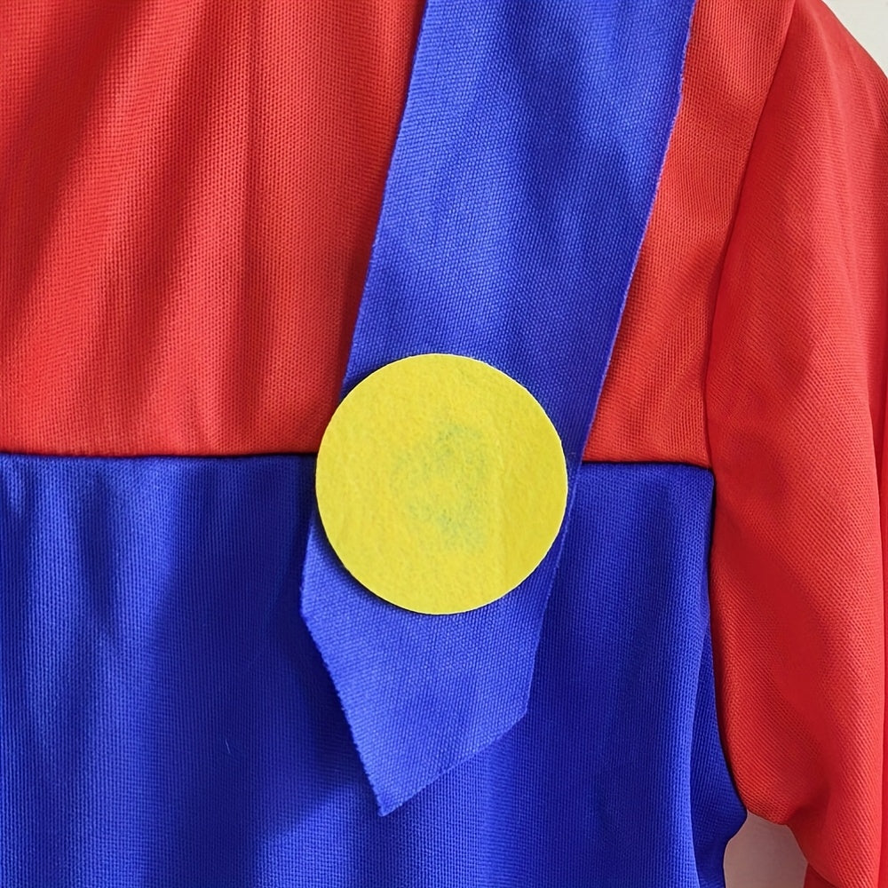 Classic Halloween Costume Jumpsuit for Kids in Long Sleeve Overalls Style