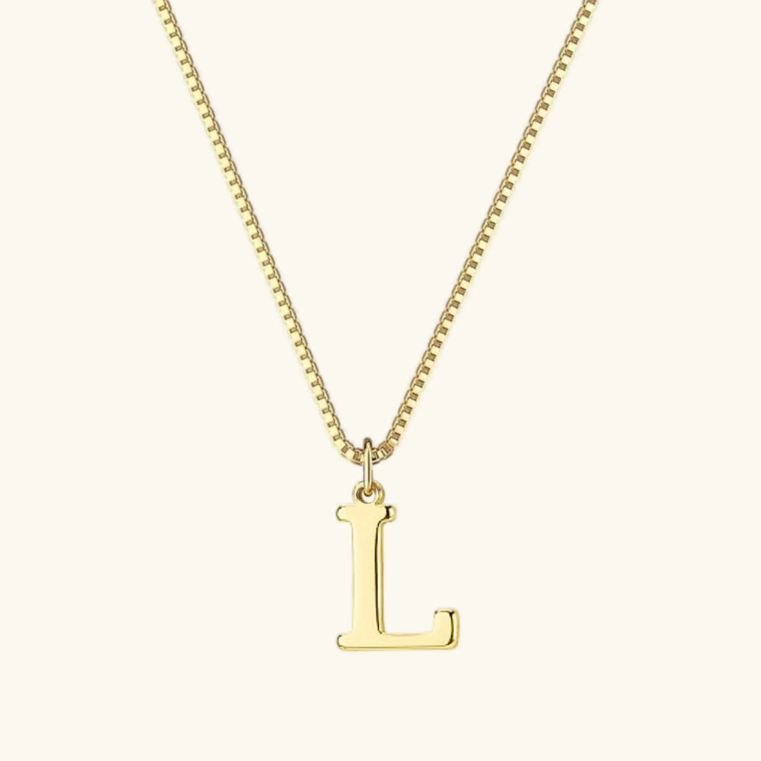 Gold Letter Initial Necklace