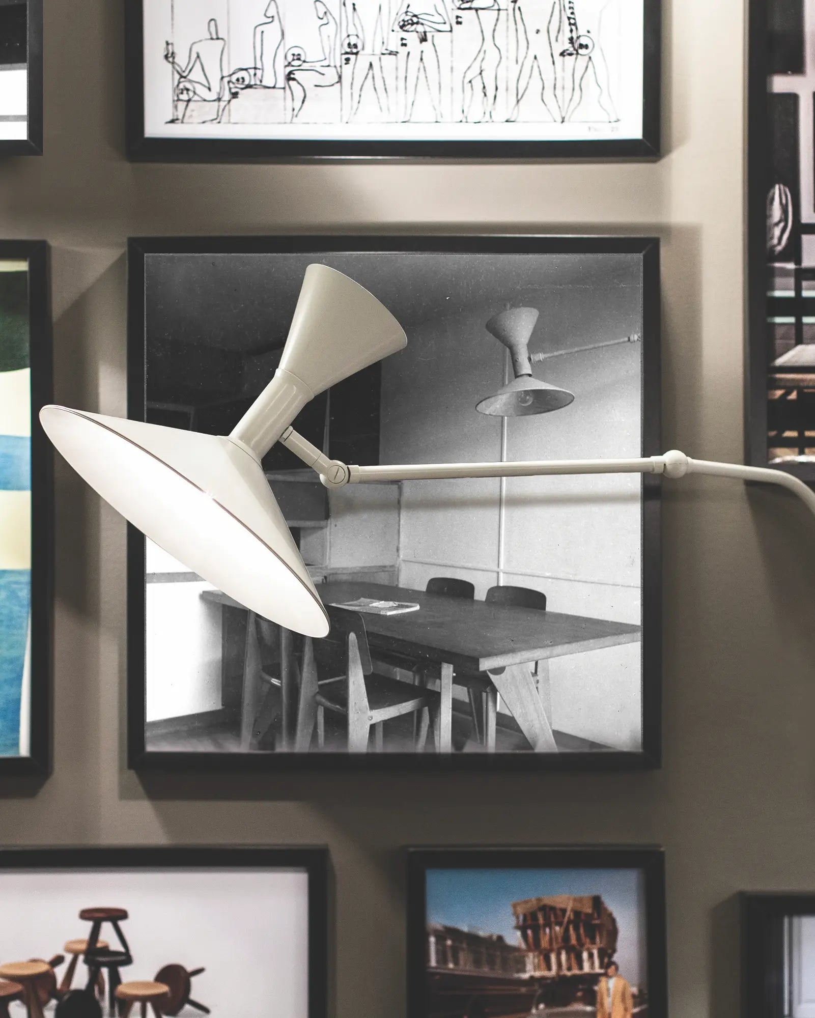 Adjustable Swing Arm Metal Wall Light