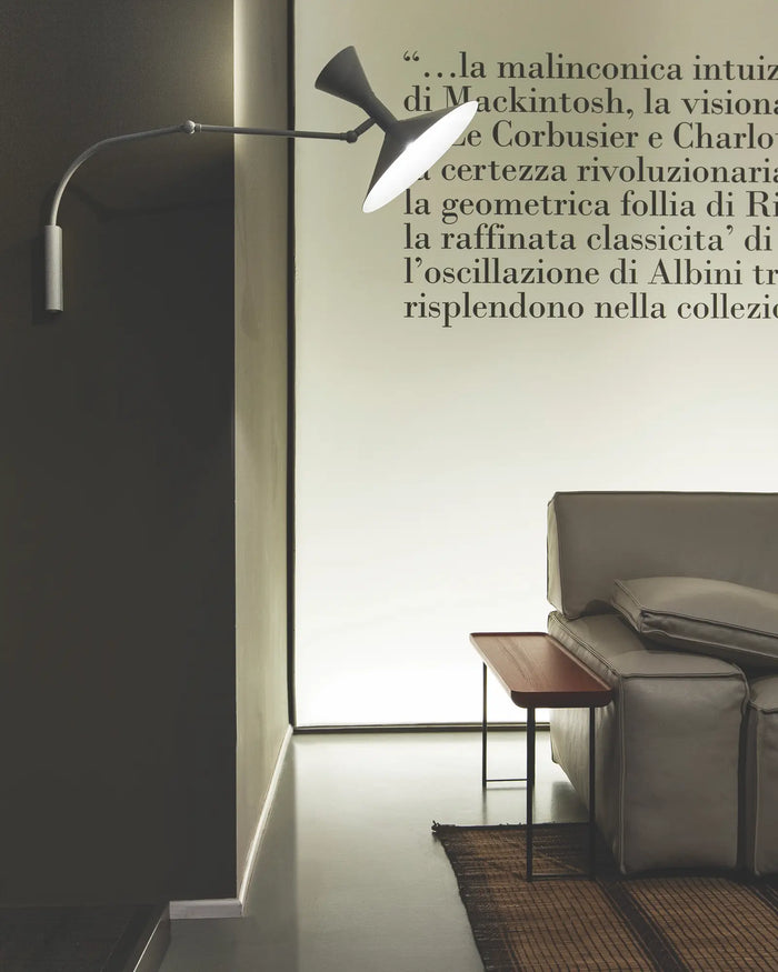 Adjustable Swing Arm Metal Wall Light