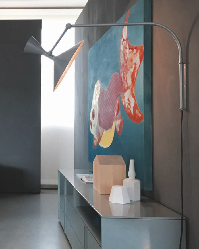 Adjustable Swing Arm Metal Wall Light