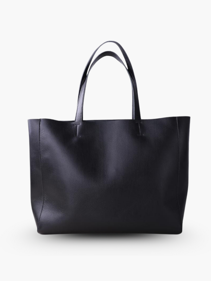 Helena | Leather Tote Bag-Shoulder bags-Urban Devyne-Black-Urban Devyne
