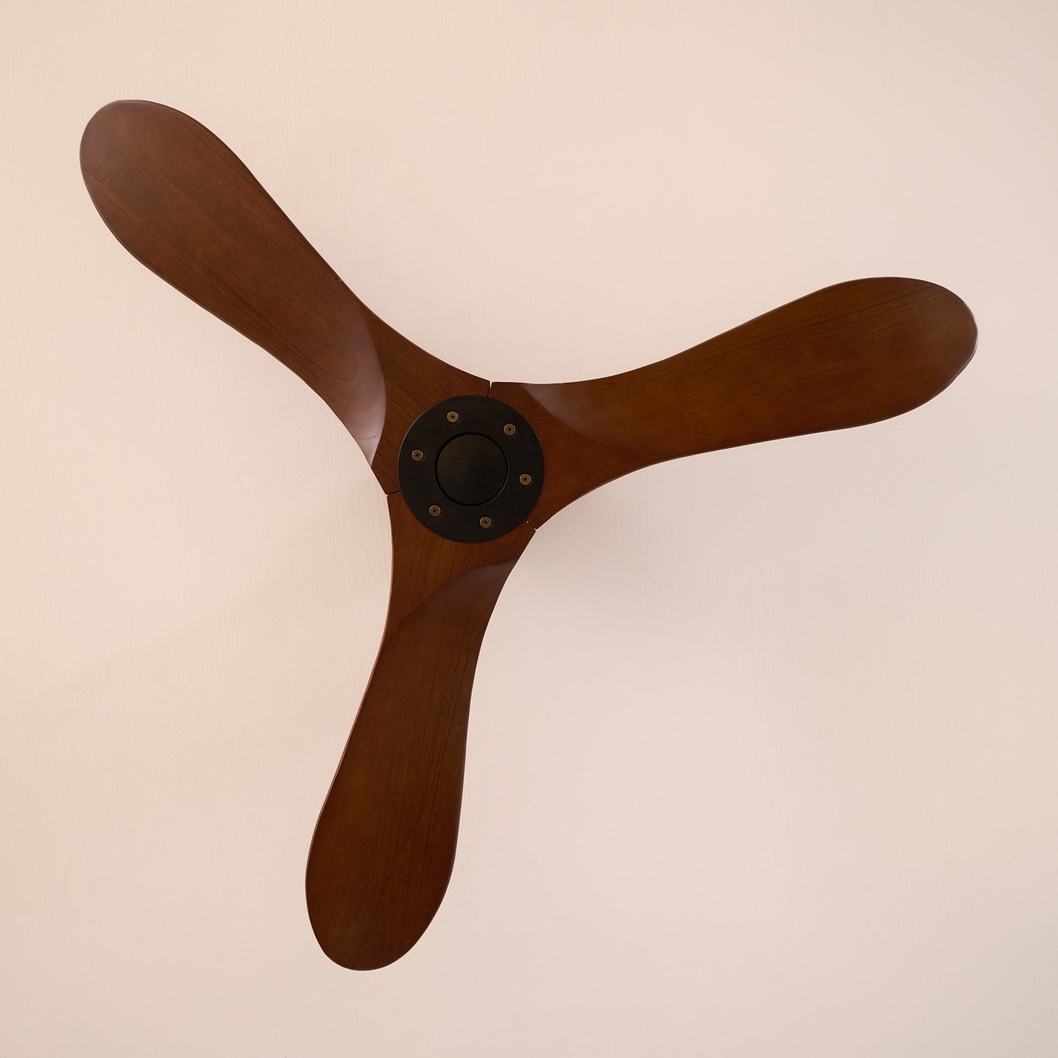 Stylish Walnut Wood Ceiling Fan with Remote Control