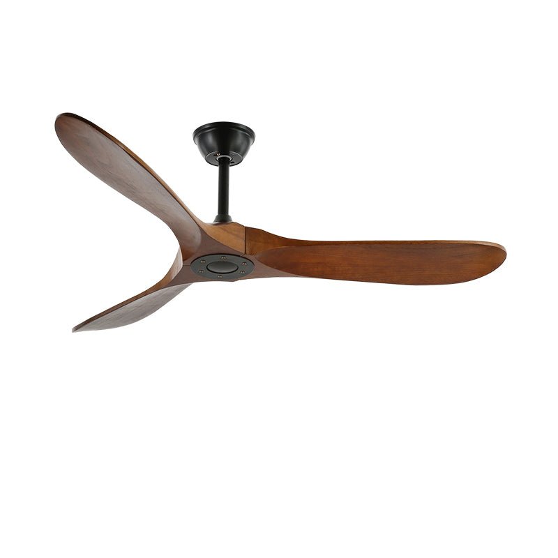 Stylish Walnut Wood Ceiling Fan with Remote Control