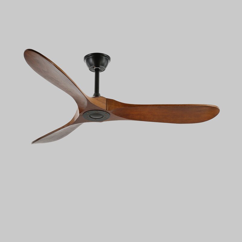 Stylish Walnut Wood Ceiling Fan with Remote Control