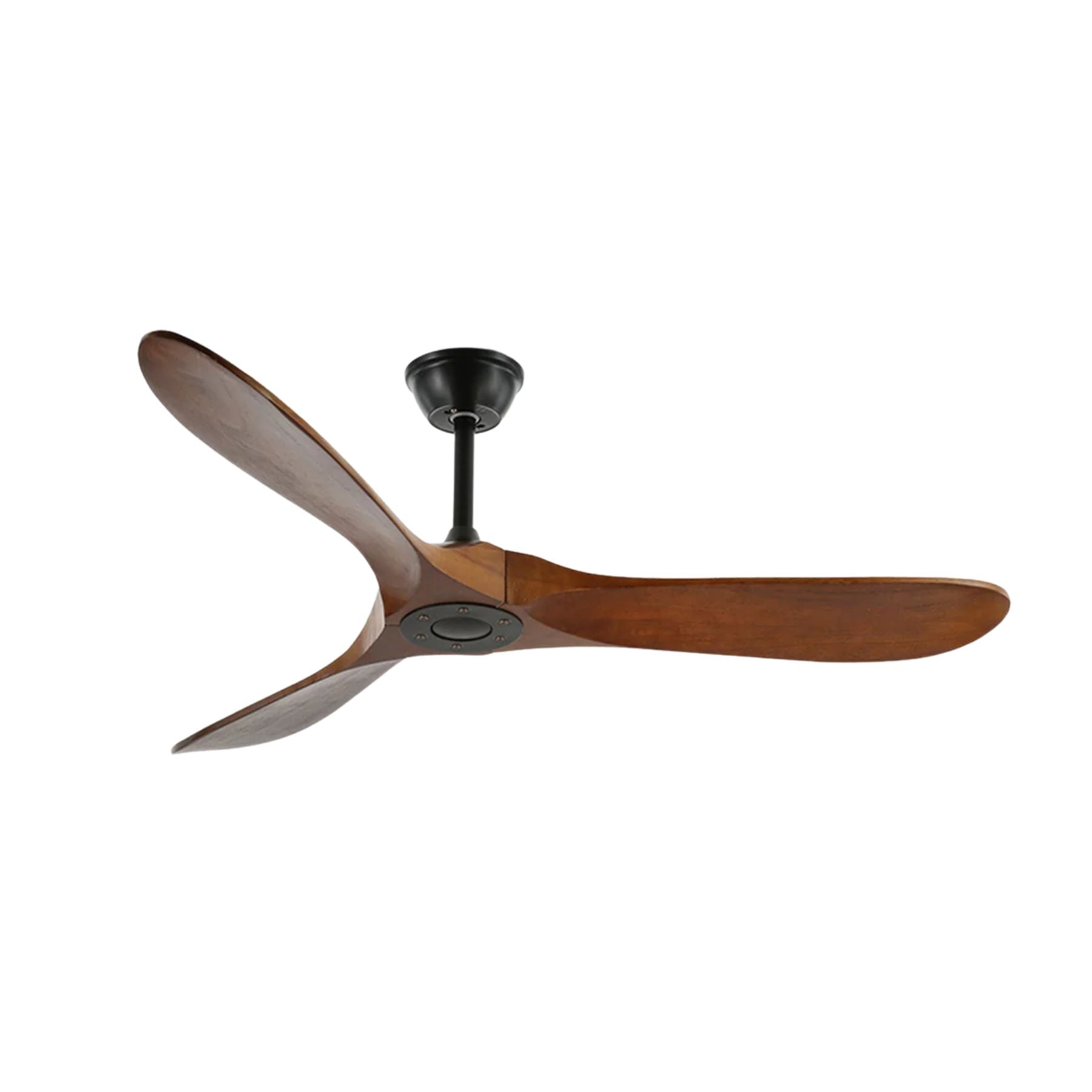 Stylish Walnut Wood Ceiling Fan with Remote Control