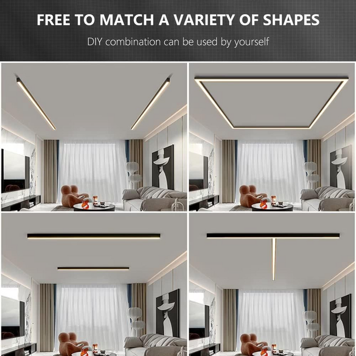 Adjustable Linear LED Flush Mount Wall Light