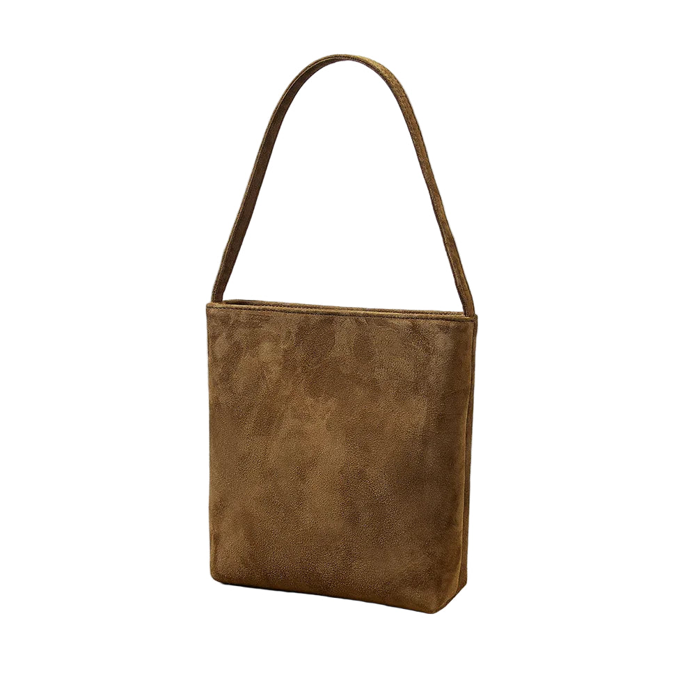 Amelia | Suede Leather Bucket Shoulder Bag-Shoulder Bag-Urban Devyne-Brown-Urban Devyne