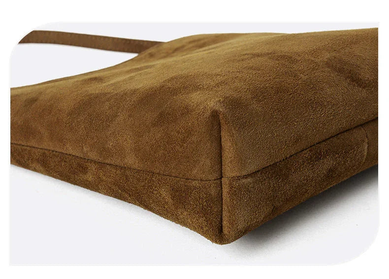 Amelia | Suede Leather Bucket Shoulder Bag-Shoulder Bag-Urban Devyne-Urban Devyne