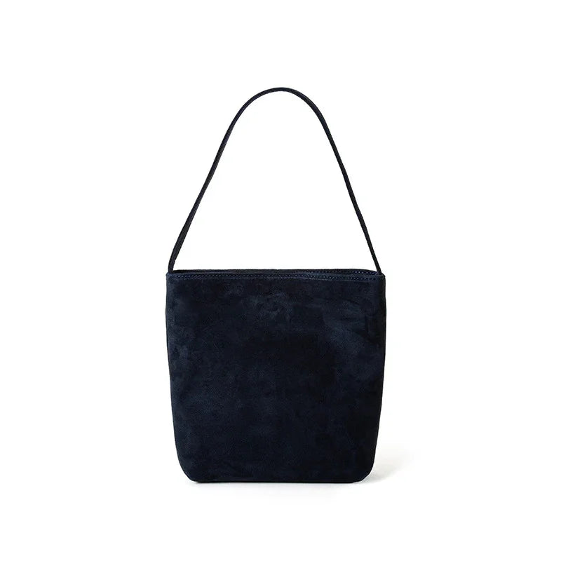 Amelia | Suede Leather Bucket Shoulder Bag-Shoulder Bag-Urban Devyne-Gemstone Blue-Urban Devyne