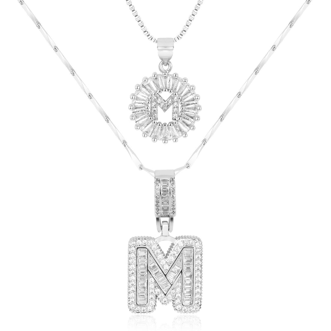 Olivia 14k Diamond Letter Initial Necklaces