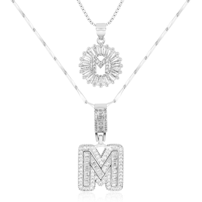 Olivia 14k Diamond Letter Initial Necklaces