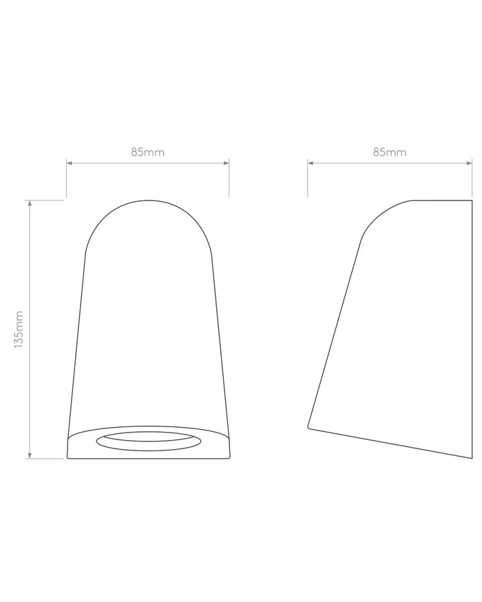 Outdoor Mast Wall Light
