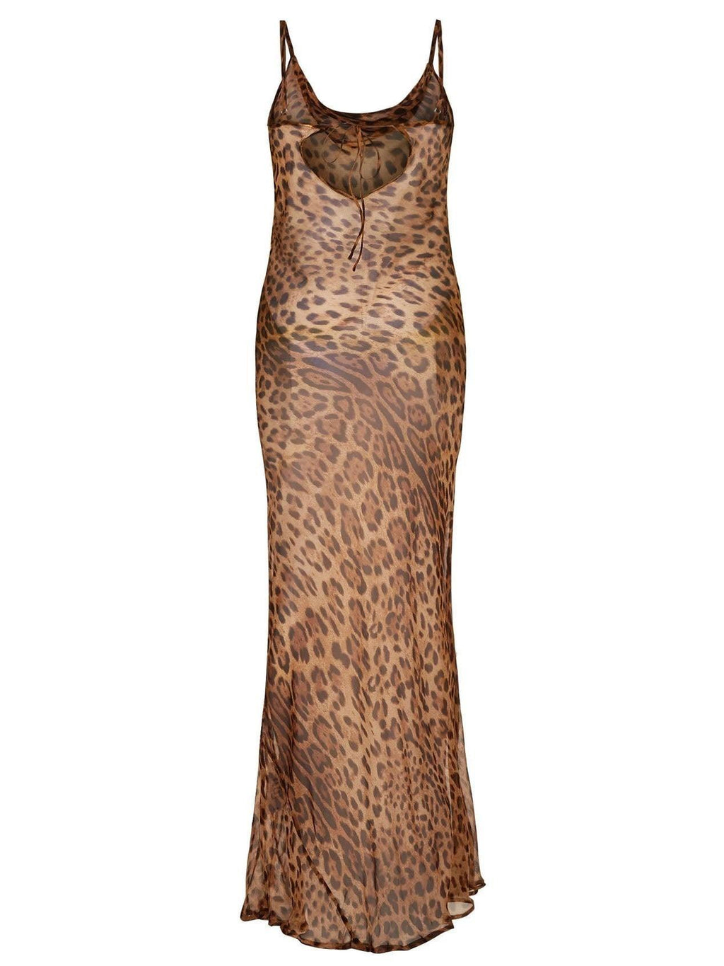 Zora | Leopard Spaghetti Maxi Dress