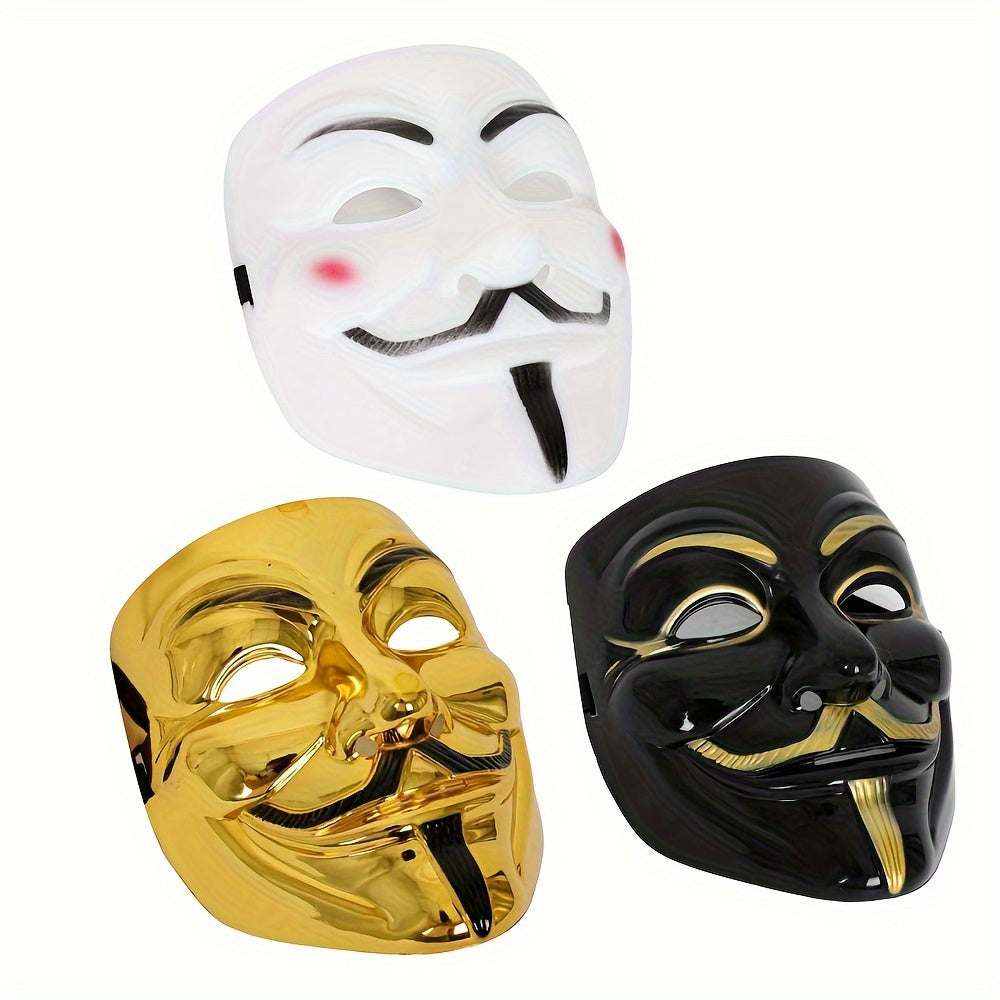 Full Face Halloween Mask for Men | Plastic Anonymous Cosplay – Urban Devyne