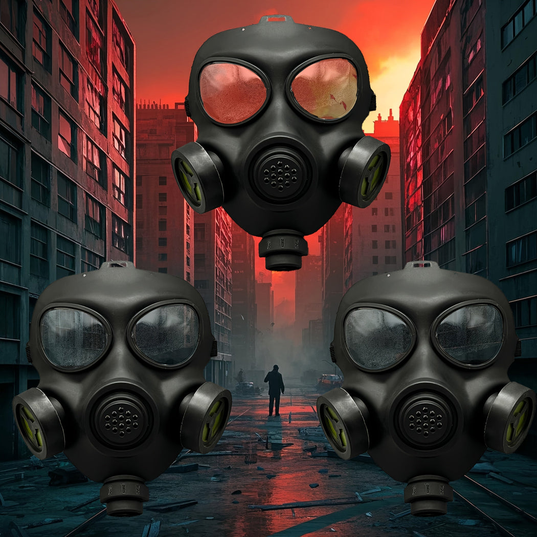 Tactical Full Face Gas Mask for Men | Halloween Cosplay for Post-Apoca ...