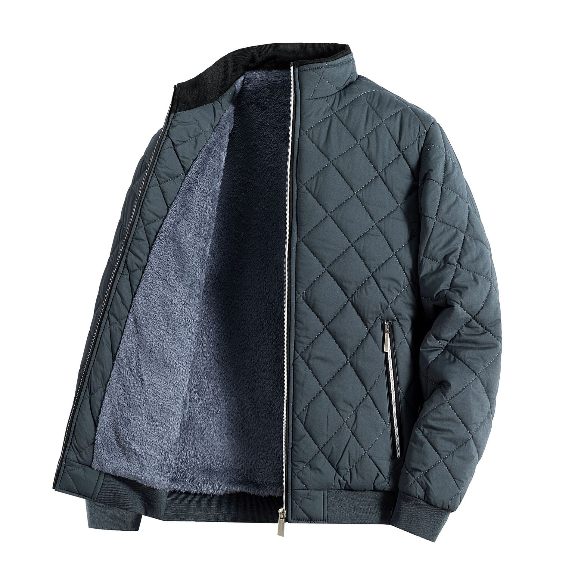 Casual Fleece Puffer Jacket for Cold Days in Stylish Design