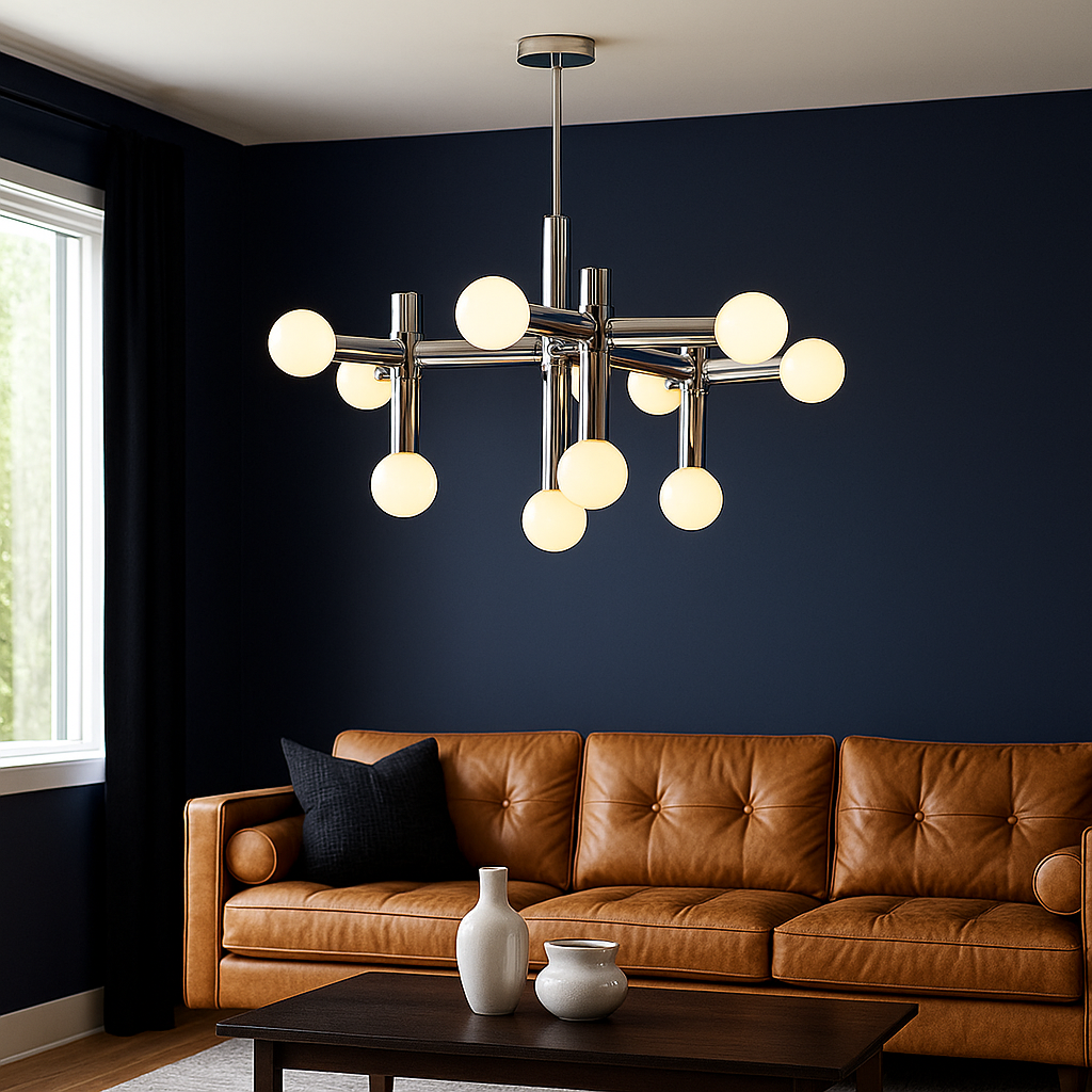 Artistic Metal Bauhaus Chandelier for Aesthetic Interiors