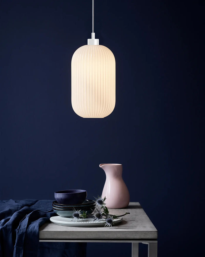 Milford Opal Glass Pendant Light