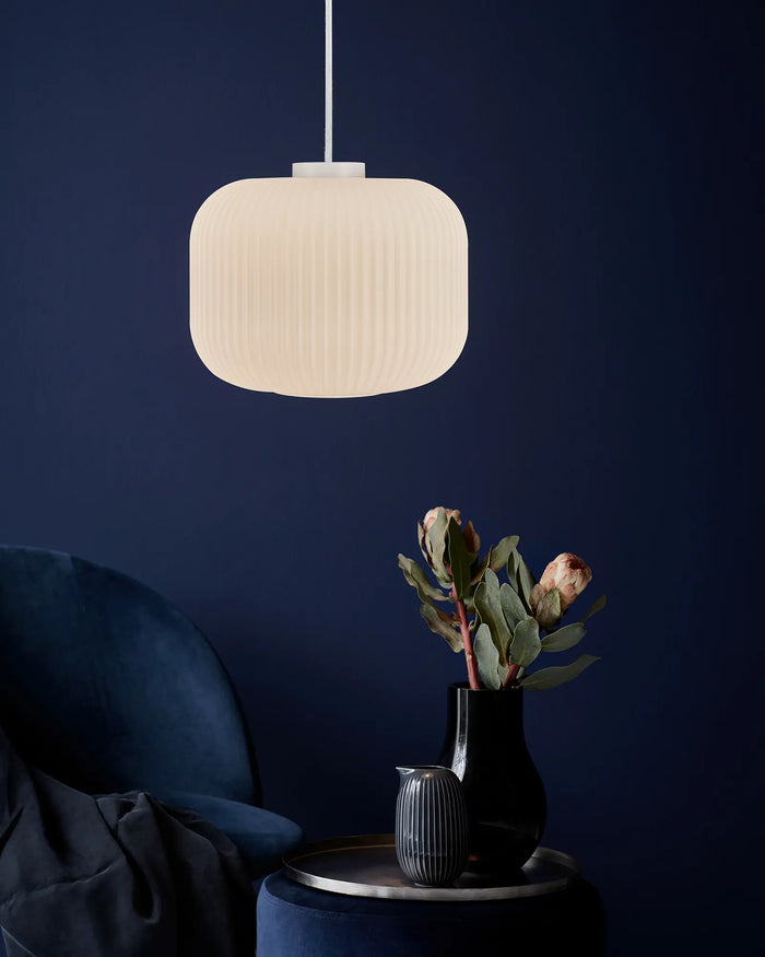 Milford Opal Glass Pendant Light