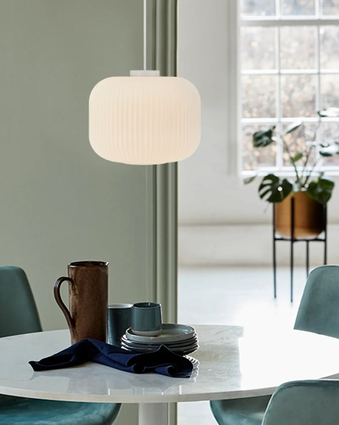 Milford Opal Glass Pendant Light