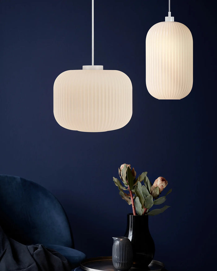Milford Opal Glass Pendant Light