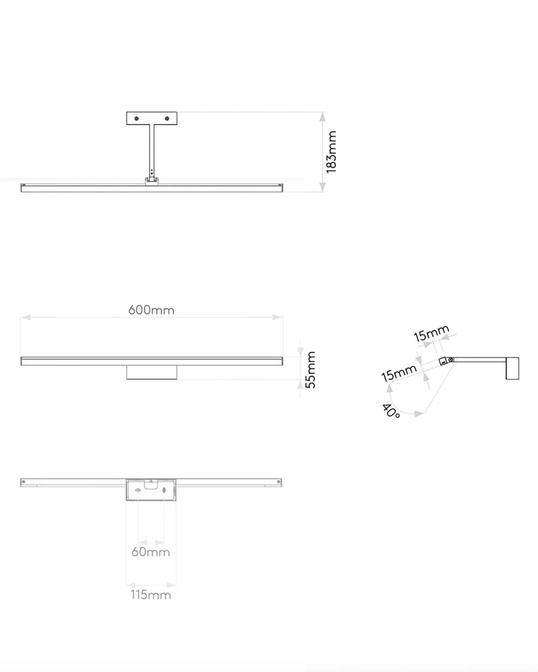 Modern Linear LED Wall Light