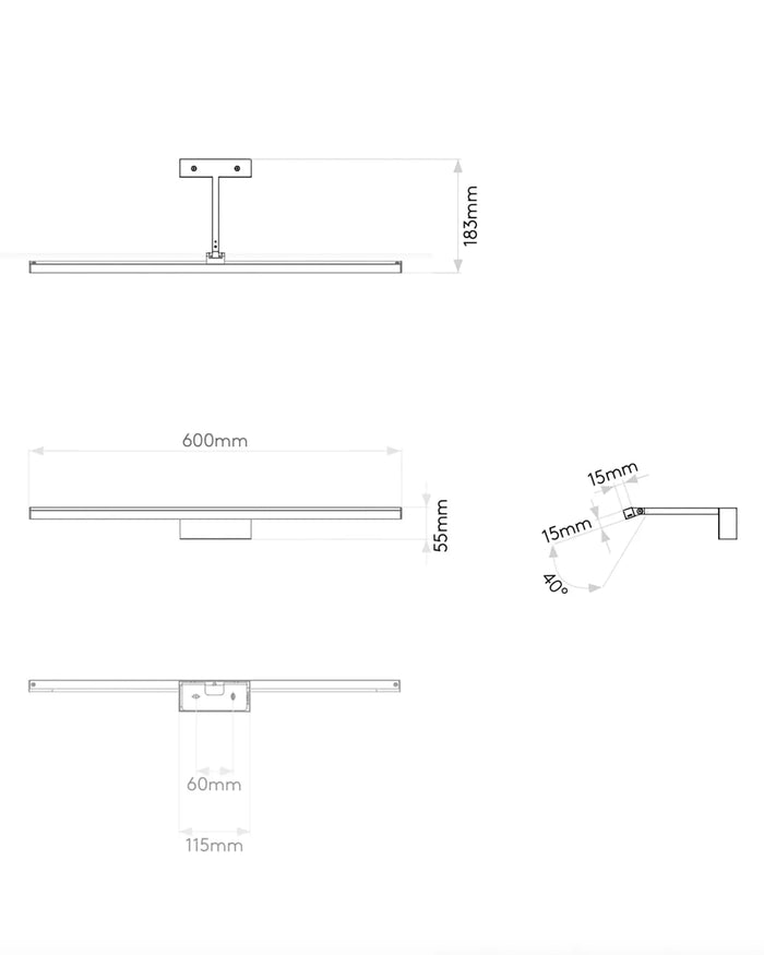 Modern Linear LED Wall Light