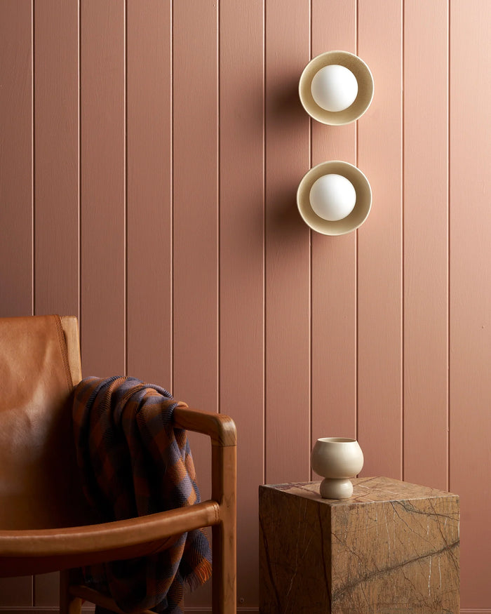Ceramic Bowl Wall Light