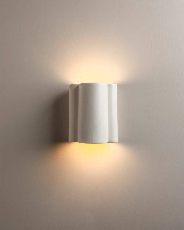 Sculpted Ceramic Wall Light