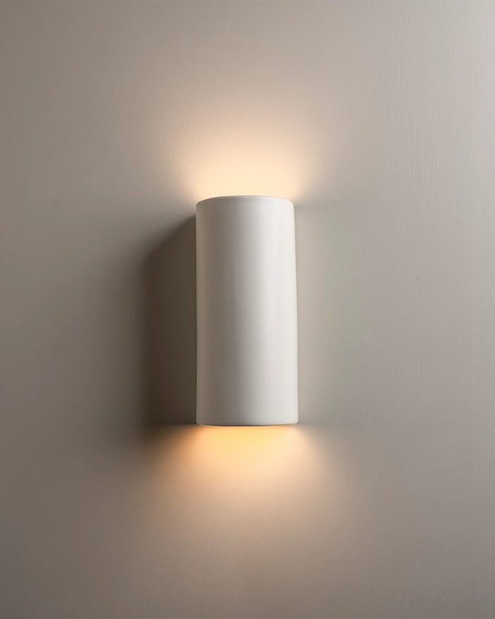 Ceramic Cylindrical Up & Down Wall Light