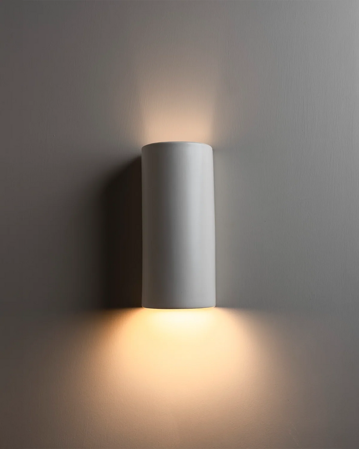Ceramic Cylindrical Up & Down Wall Light